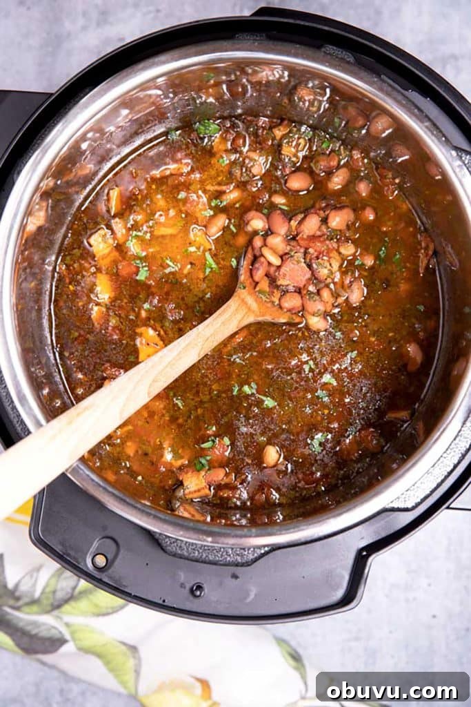 Authentic Charro Beans Recipe (Ranchero Beans) 10 charro beans in an instant pot