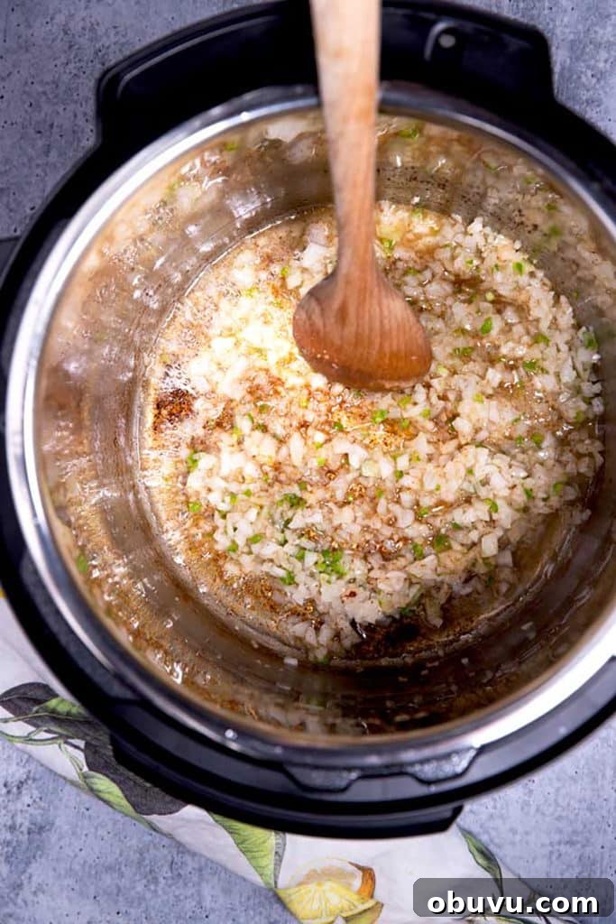 Authentic Charro Beans Recipe (Ranchero Beans) 8 sauteed onion, jalapeño and garlic