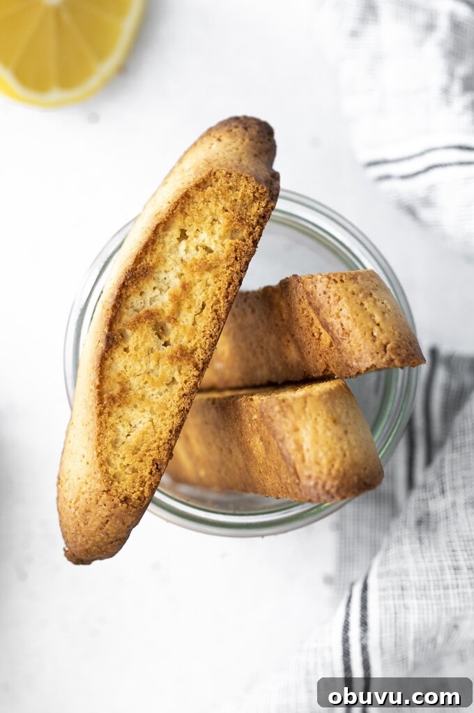 Biscotti on a plate