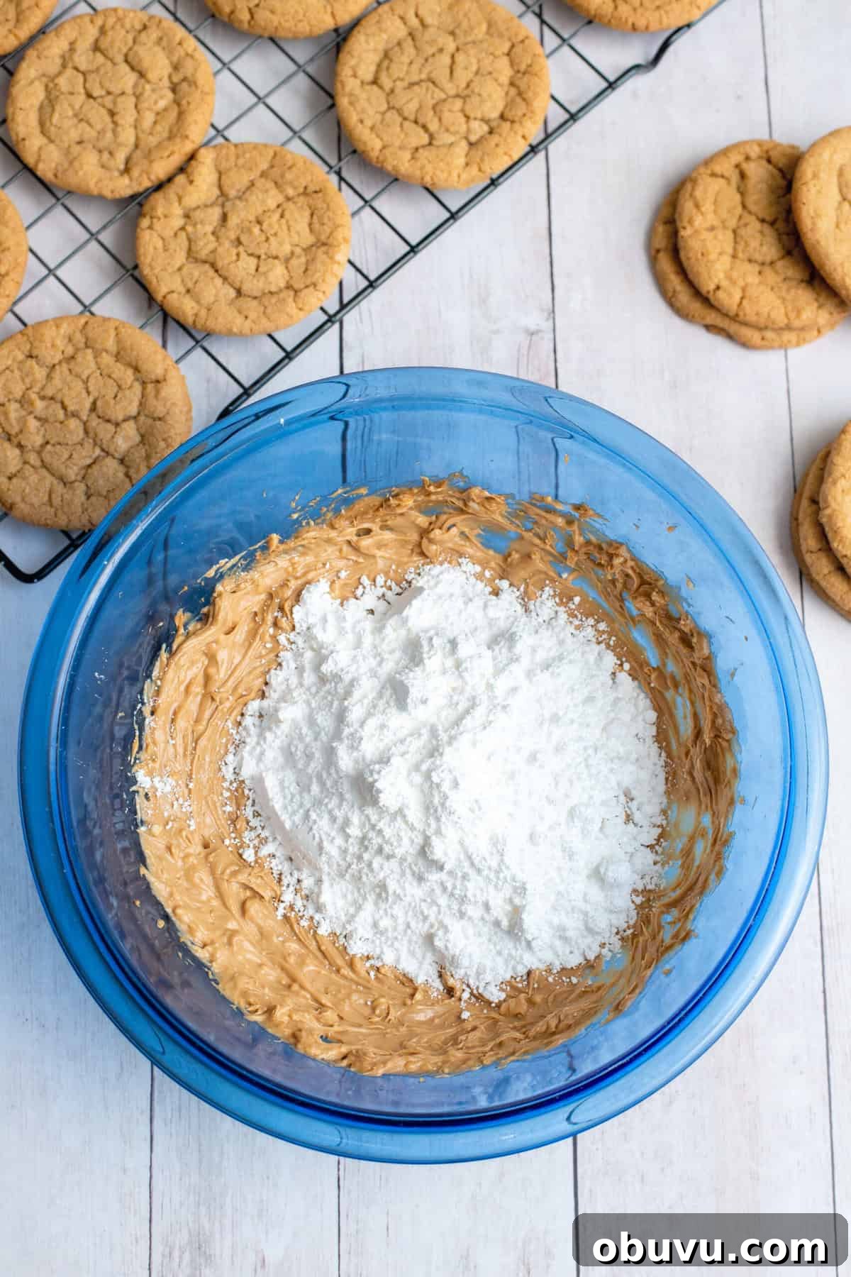 Cookie Butter Sandwich Cookies — Crunchy Fillings & Simple Recipe 13 add powdered sugar to the filling