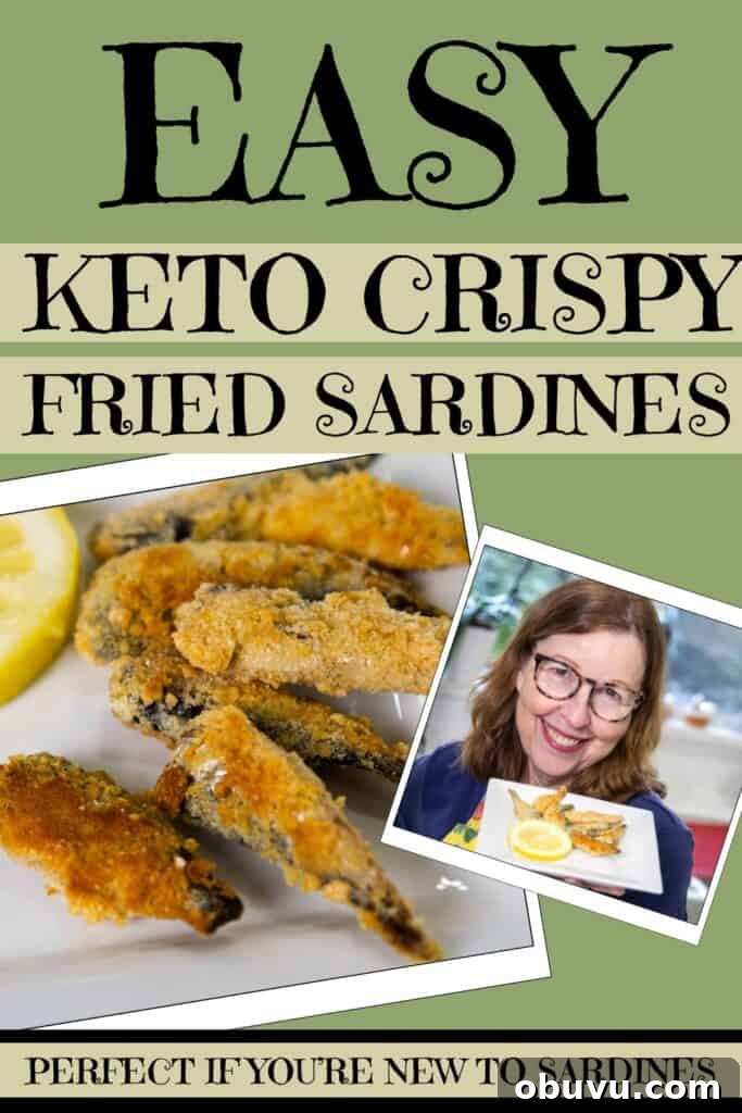 Crispy Keto Fried Sardines: Low-Carb Pan-Fried Recipe 6 Easy Crispy Fried Keto Sardine Recipes pin