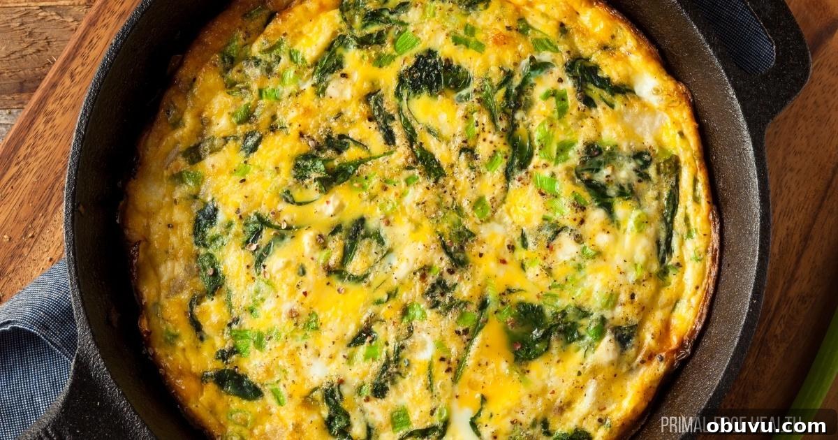 19 Cozy Low-Carb Breakfasts You’ll Crave Every Morning 15 A picture of easy keto breakfast frittata.