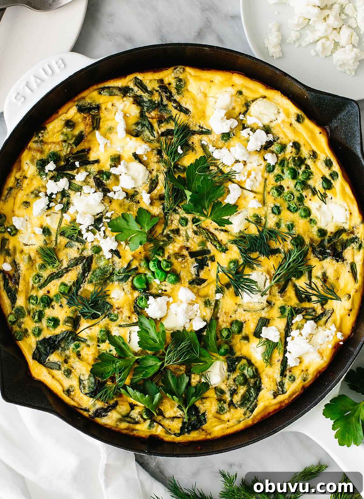 20 High-Protein Breakfast Recipes for Lasting Energy 2 High-protein breakfast idea featuring a vegetable frittata.