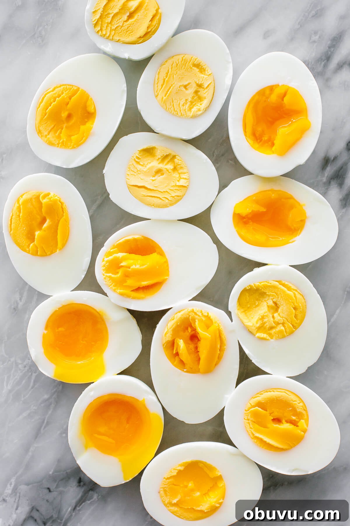 20 High-Protein Breakfast Recipes for Lasting Energy 17 Hard boiled and soft boiled eggs on a counter