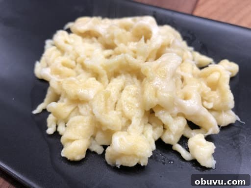 Served on a black plate.