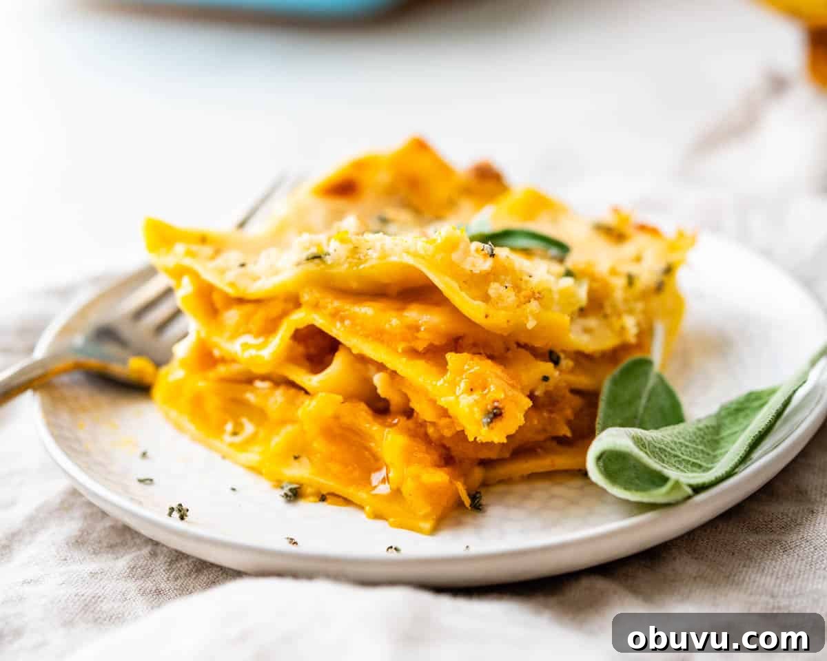 Creamy Butternut Squash Lasagna with Sage and Ricotta 12 butternut squash lasagna.