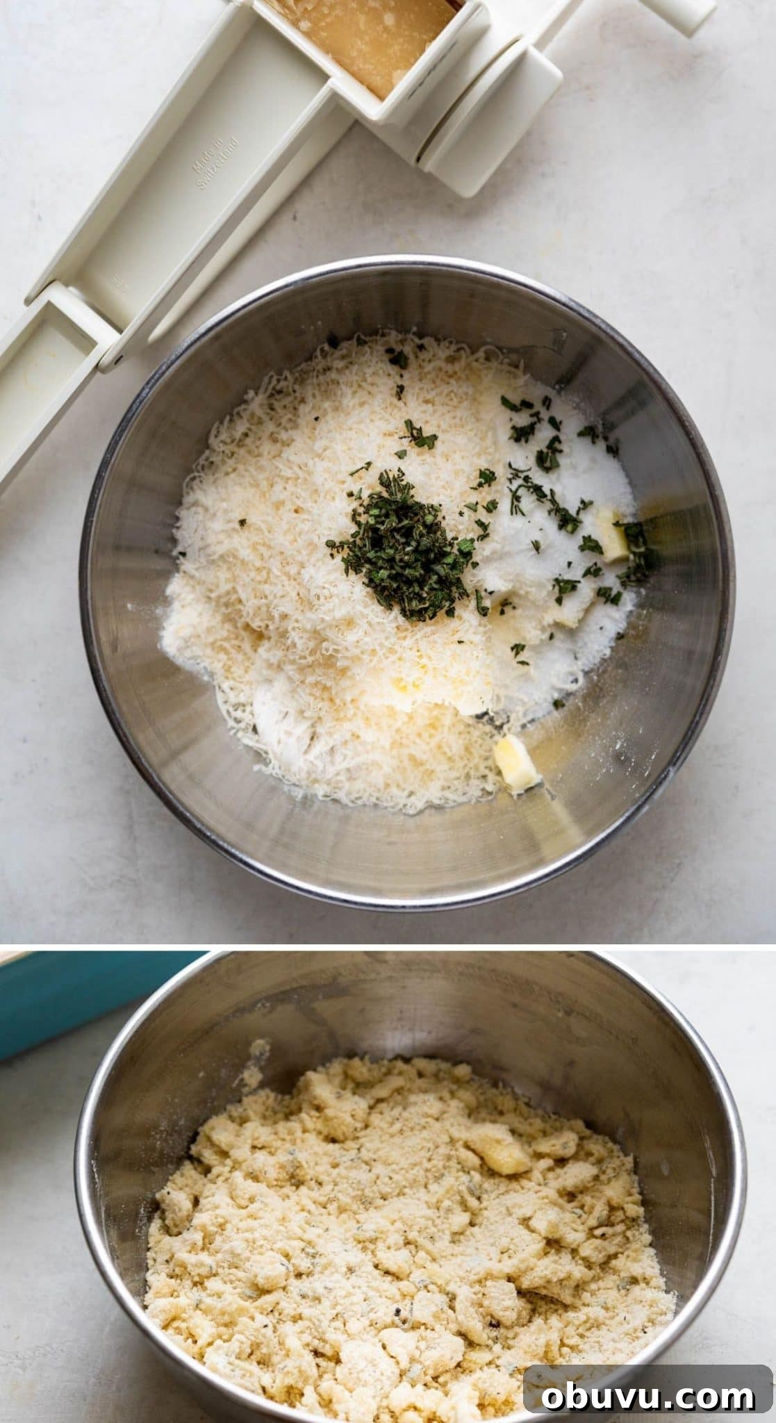 Creamy Butternut Squash Lasagna with Sage and Ricotta 5 making the sage crumble topping for the lasagna.