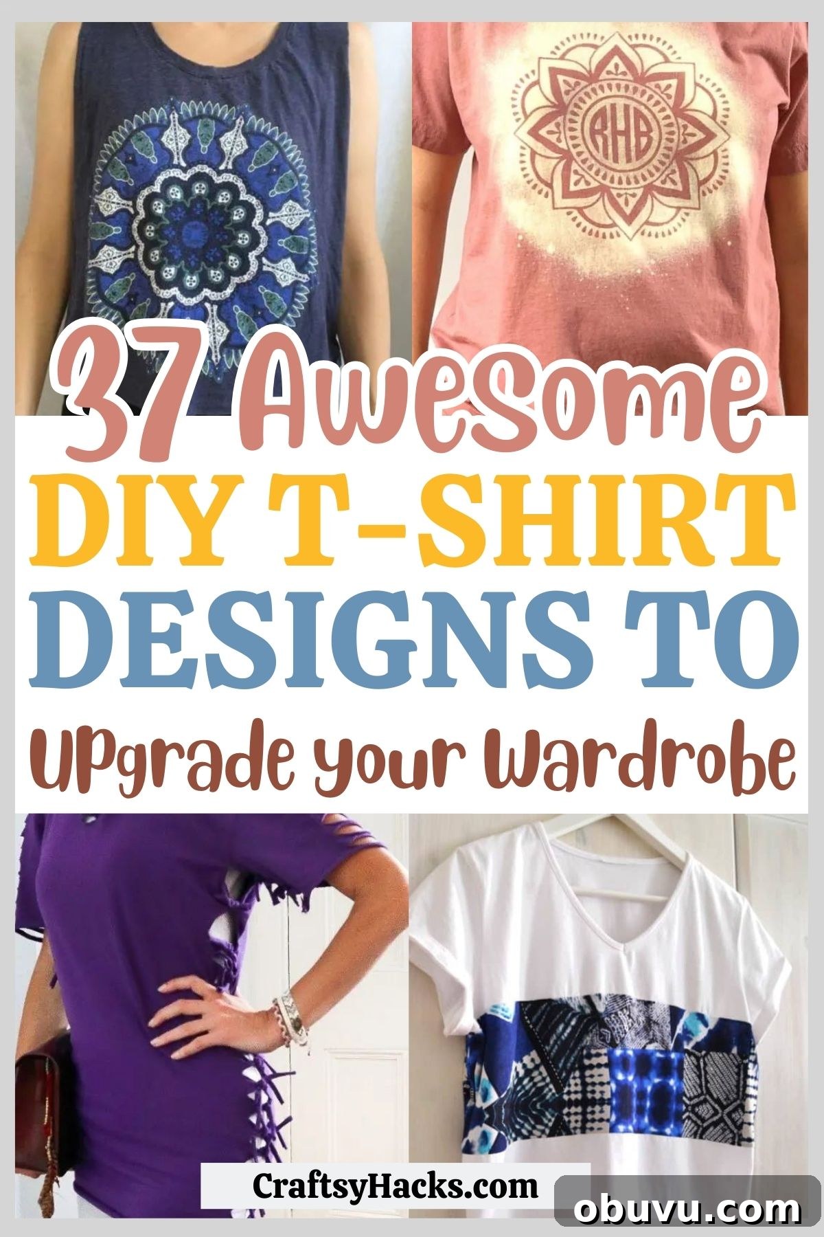 37 Creative DIY T-Shirt Ideas to Upgrade Your Wardrobe 2 diy t shirts