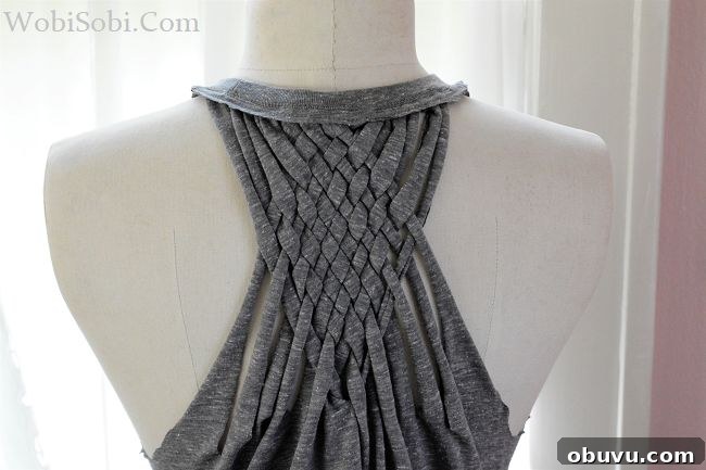 37 Creative DIY T-Shirt Ideas to Upgrade Your Wardrobe 37 Weaved Back Tank DIY