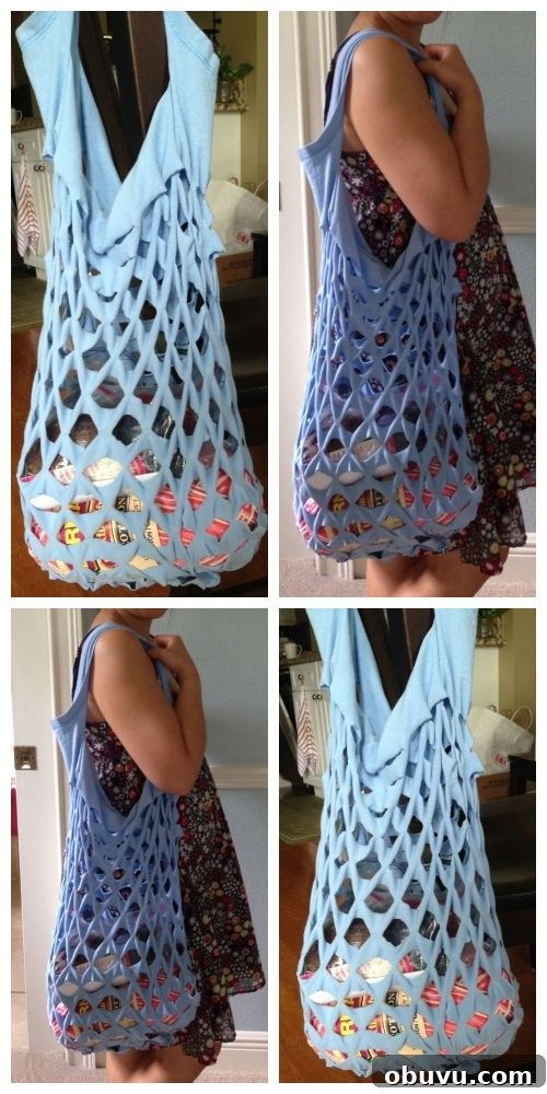 37 Creative DIY T-Shirt Ideas to Upgrade Your Wardrobe 8 T-Shirt Market Bag