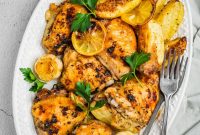 One-Pan Greek Lemon Chicken with Roasted Potatoes