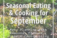 September Harvest Recipes, Cooking Tips and Free Printable