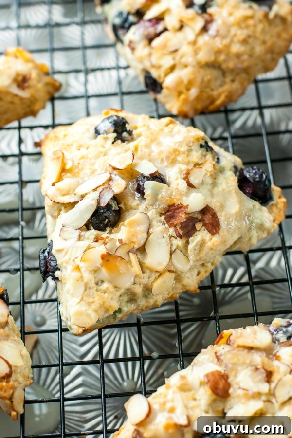 Almond Blueberry Scones