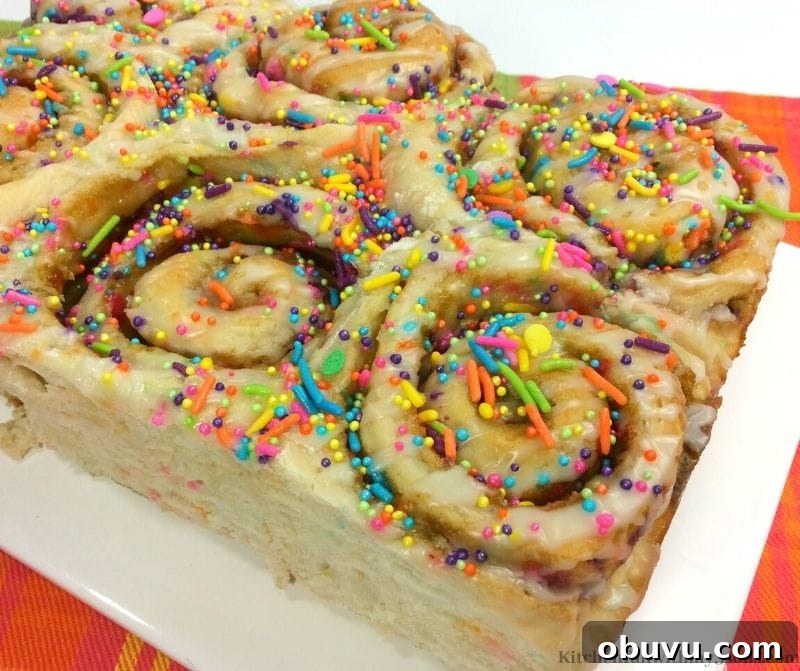 Funfetti Cinnamon Rolls Recipe